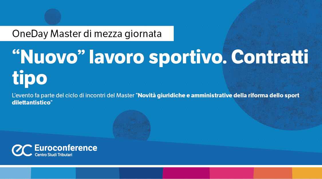 Immagine “Nuovo” lavoro sportivo. Contratti tipo | Euroconference